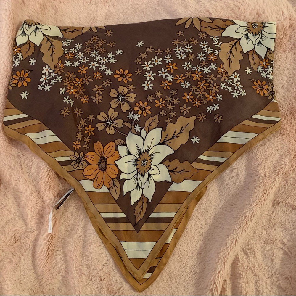Garage: Floral Bandana Tied Tube Top - OS